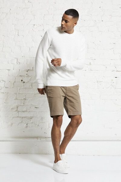 Wunderwerk Herren Strick Pullover aus Bio Baumwolle "Crewknit crossrib male"