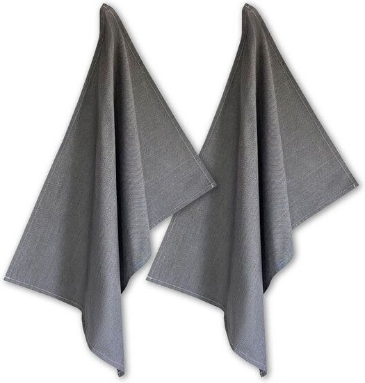 Solwang Design 2er-Set Geschirrtücher aus 100% Biobaumwolle, 70 x 50 cm