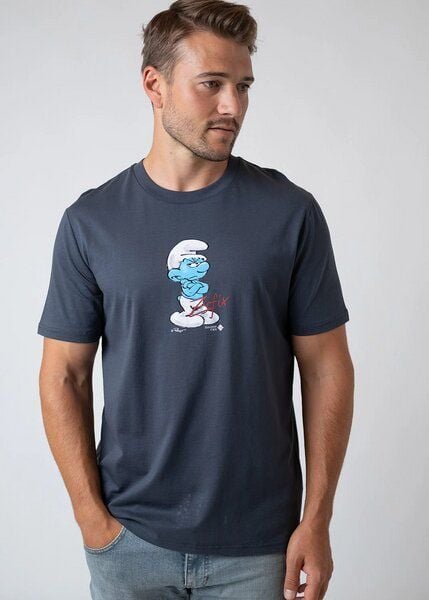 Bavarian Caps Herren T-Shirt Muffi, Zefix - Dunkelgrau