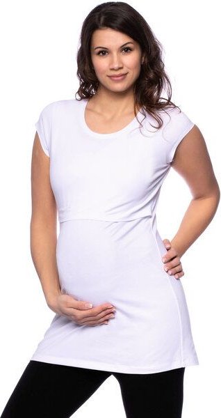 Milchshake 107 BASIC kurzarm Umstands- und Stillshirt extra lang aus Bio Baumwolle