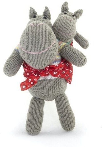 Nilpferd Kuscheltier - Shamwari Mama & Baby - Gogo Olive