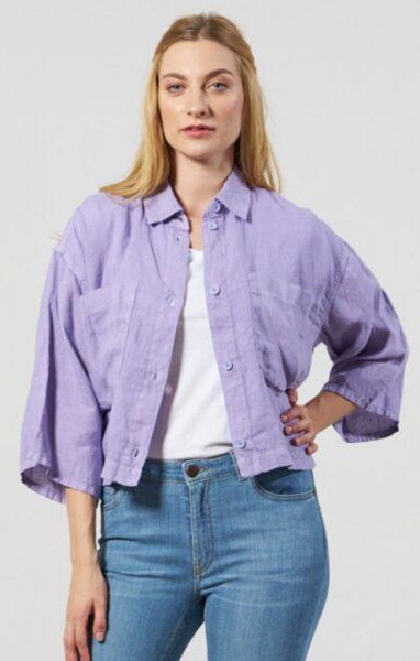 Feuervogl fv-Tam:ika | Oversize Jacket | Belt | Pure Linen