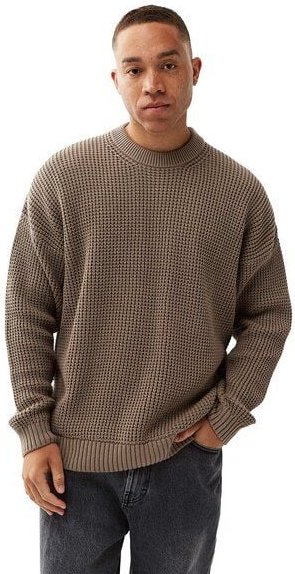 Honesty Rules Boxy Waffle Knitter Pullover