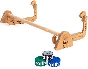 rollholz Klimmzugstange aus Holz für jeden Türrahmen