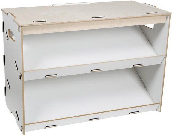 WERKHAUS Abdeckplatte Schuhregal | stapelbar Birke