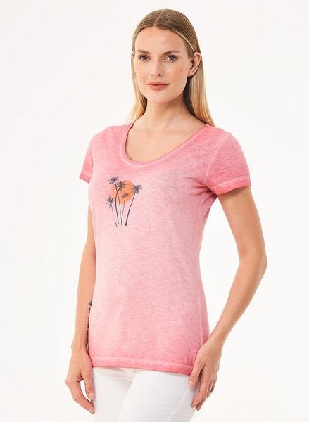 ORGANICATION Cold Pigment Dyed T-Shirt aus Bio-Baumwolle mit Print