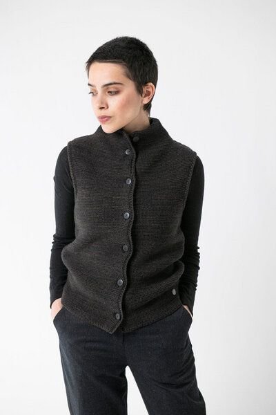 Grenz/gang Damen Strickweste ELISA aus Schurwolle (kbT)