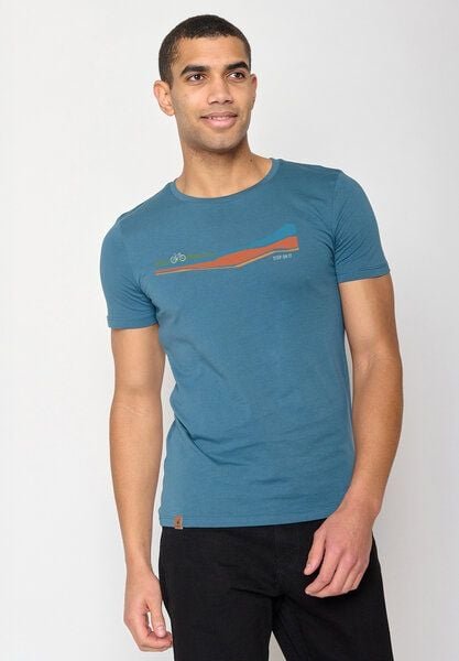 GREENBOMB Bike Step On Guide - Sportliches T-Shirt aus Bio-Baumwolle / hochwertiger Print / GOTS / Fair & Vegan