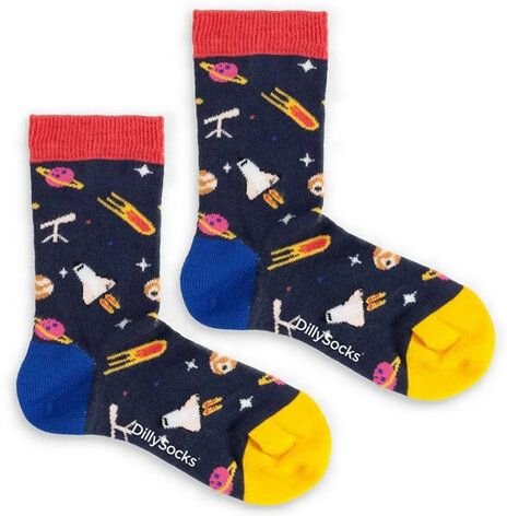 DillySocks Kindersocken Lil Galactic Adventure aus Biobaumwoll-Mix