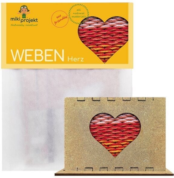 mikiprojekt Bastelset Herz weben