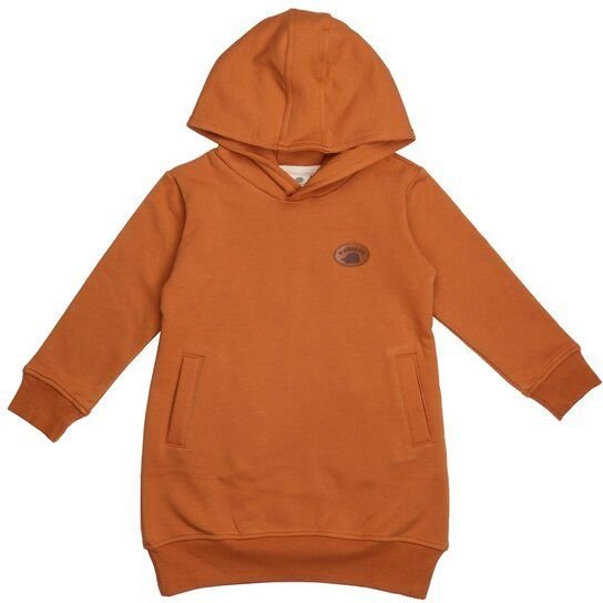 Kleinkinder Langarmkleid Bio, Walkiddy Braun, 95% Baumwolle, nachhaltig, GOTS-zertifiziert, umweltfreundlich, komfortabe...