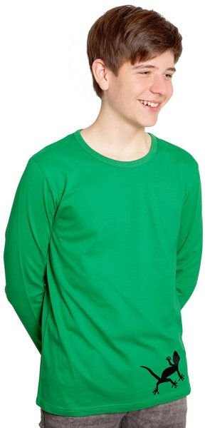 HANDGEDRUCKT "Geckos" Männer Longsleeve