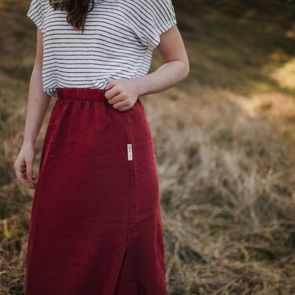Thumbnail - NORDLICHT Langer Rock Marit aus 100% Tencel