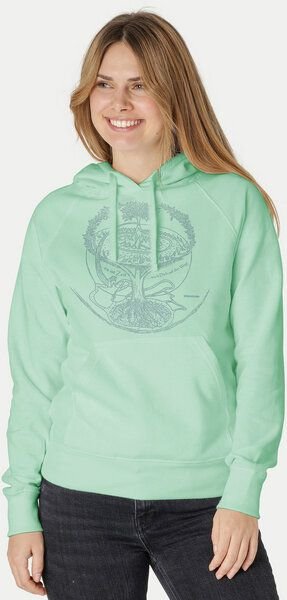 Peaces.bio - handbedruckte Biomode Bio-Damen-Kapuzensweater Weltenesche