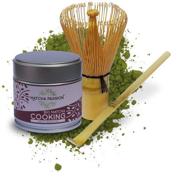 Matcha Passion Bio Matcha Cooking 30g Dose | mit oder ohne Zubehör