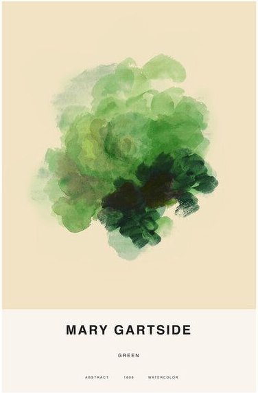 Photocircle Poster / Leinwandbild - Mary Gartside: Grün