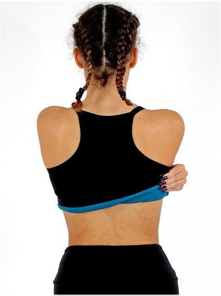 BAGHI Yoga Bustier tropical print GOTS organic