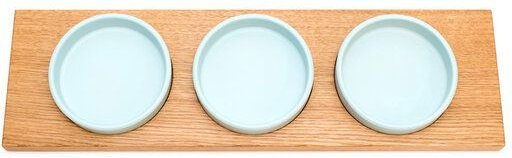 klotzaufklotz Servierschalen mit Holztablett