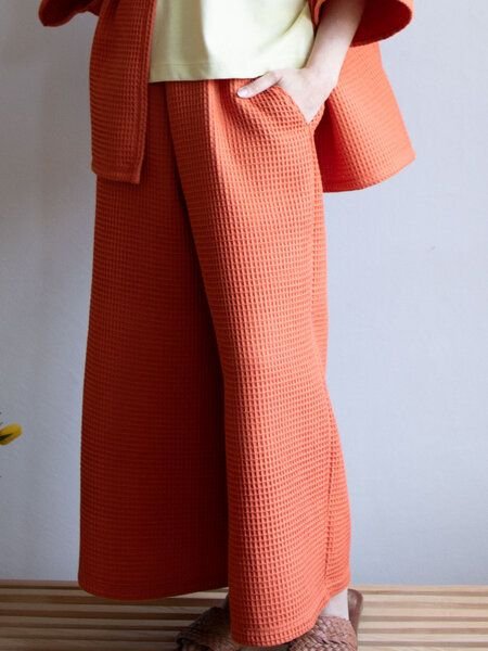 Ecostories weite Hose Waffel