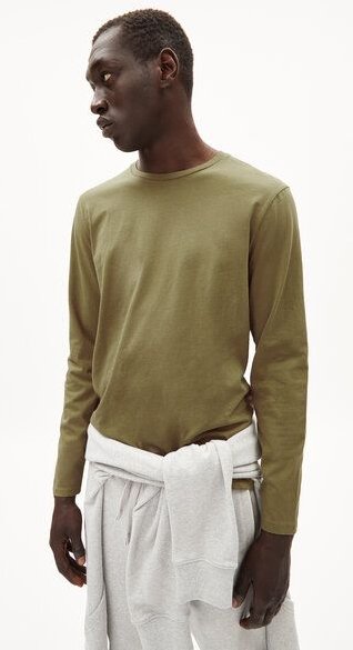 Thumbnail - ARMEDANGELS JAAMES LONGSLEEVE Herren Longsleeve aus Bio-Baumwolle