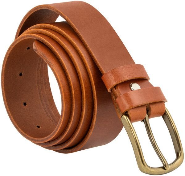 Simaru NIZZA Ledergürtel 3,5cm aus pflanzlich gegerbtem Naturleder - EU