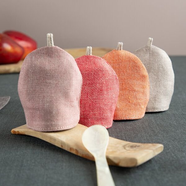 nahtur-design Eierwärmer aus Bioleinen mit Feinloden | Bring Farbe auf Deinen Tisch