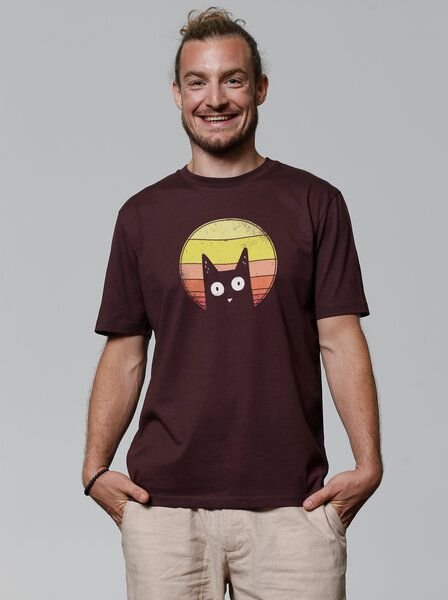 watapparel T-Shirt Unisex Sunset Cat