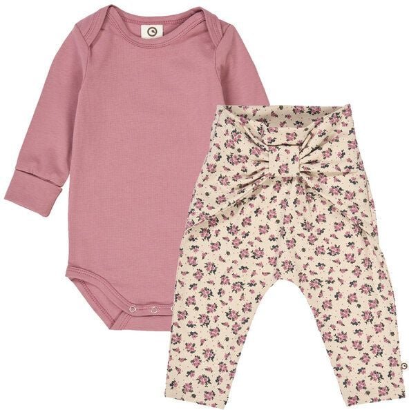 müsli Set aus Langarmbody und Babyhose