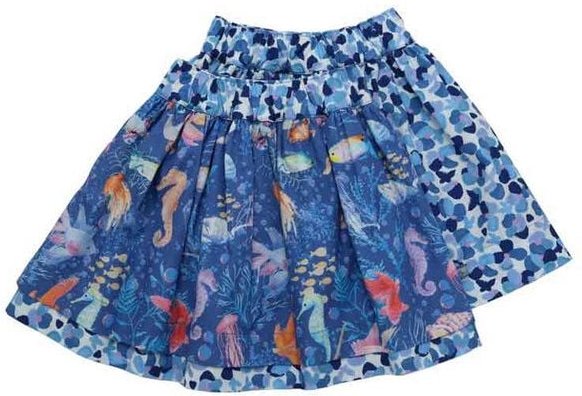 Enfant Terrible Wenderock: Pinselblumen und Fische im Blue-Light Sky