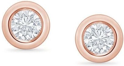 Eppi Bezelohrstecker aus Gold mit 0.2ct synthetischen Diamanten Viorica