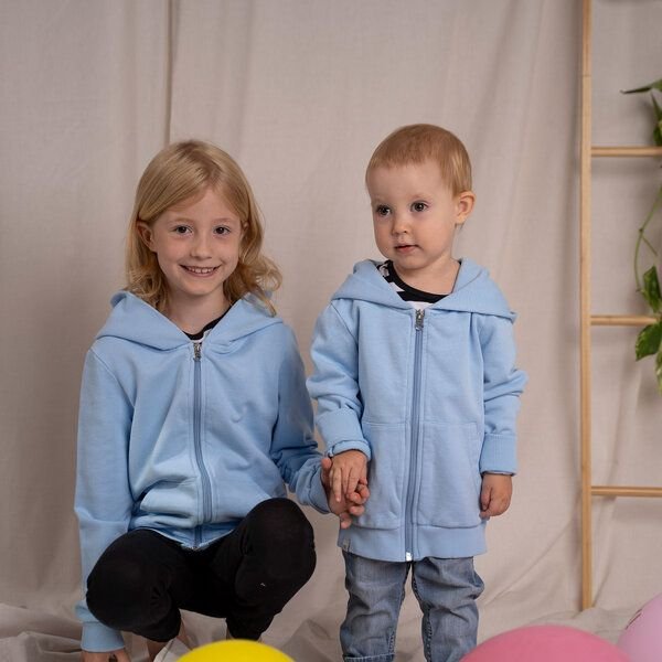 Vresh Clothing Mini Vischi - Kinder Zip-Hoodie aus Biobaumwolle