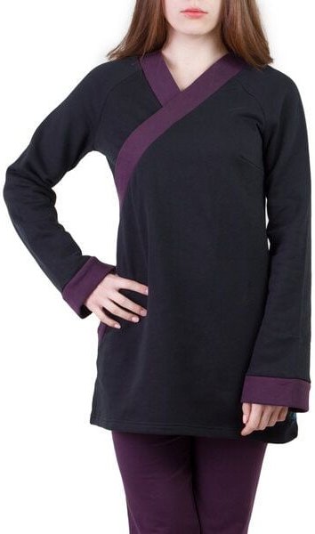Ajna Pullover Jasper schwarz violett
