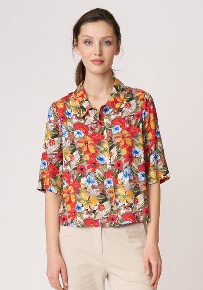 LANA Organic Luftige Damenbluse aus Viskose, Modell Alexia