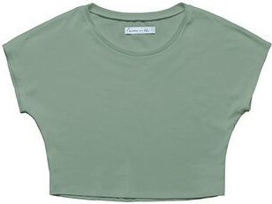 Thumbnail - l'amour est bleu Cropped T-Shirt Modell Emma