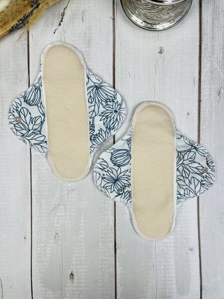 Stoffretter waschbare Upcycling Damenbinde / Stoffbinde - 2er Set