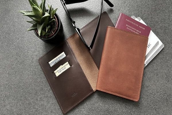 Pack & Smooch Passhülle, Reisepasshülle aus Leder Passport Cover