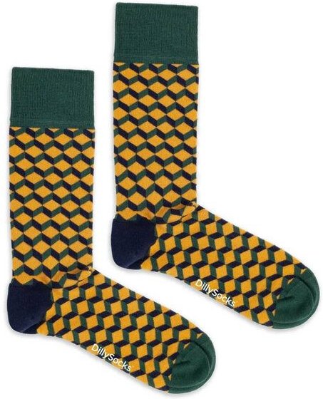 DillySocks Socken Honey Dice aus Biobaumwoll-Mix