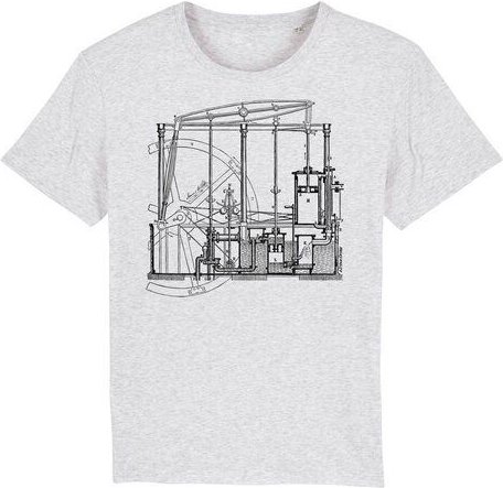 Unipolar Maschinenbau T-Shirt | Dampfmaschine
