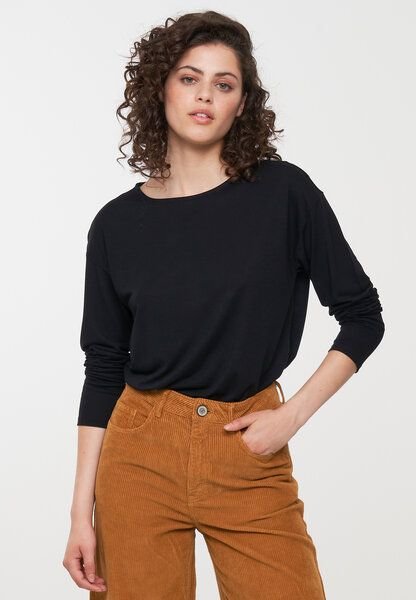 Damen Longsleeve aus LENZING ECOVERO Viskose - FUCHSIA - recolution