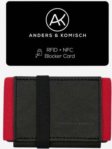 ANDERS & KOMISCH Kleiner Geldbeutel mit RFID- & NFC Schutz – A&K MINI Bundle Schwarz