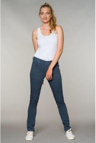 Feuervogl fv-Sve:nja SlimFit Hose | Medium Waist | Soft Cotton | Orchid und Navy
