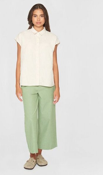 KnowledgeCotton Apparel Bluse - Sleevless shirt- aus einem Baumwolle/Leinen Mix