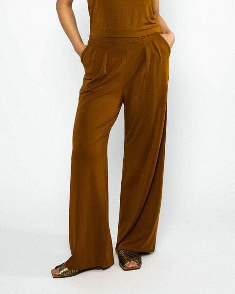 Blutsgeschwister Bundfaltenhose aus Lyocell - Dressed For Success