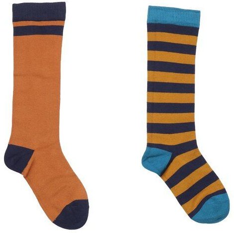 Baby Socken braun gestreift Bio-Baumwolle – Walkiddy, GOTS-zertifiziert, lange Erstlingssocken aus 90% Bio-Baumwolle 8% ...