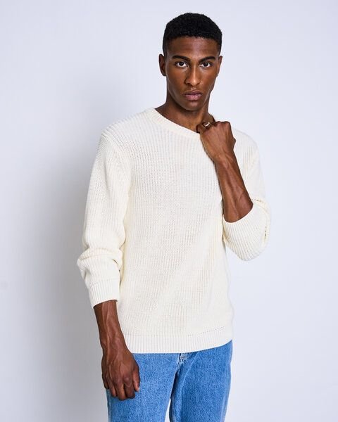 Thumbnail - JAN N JUNE Pullover CALI for MEN grob aus 100% Baumwolle