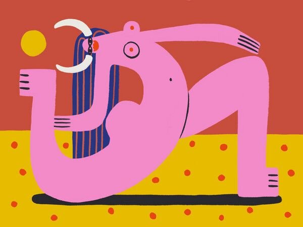 Photocircle Poster / Leinwandbild - Work Hard, Self Care Hard