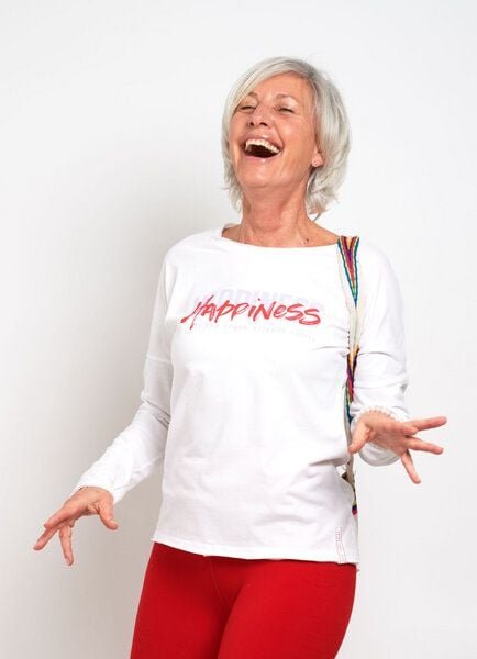 SPARKLES OF LIGHT Yoga Shirt | HAPPINESS