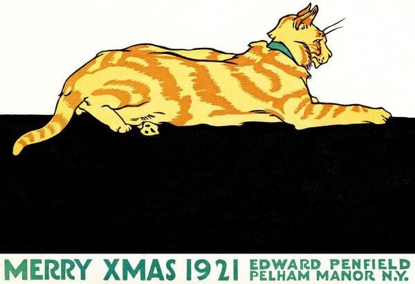 Photocircle Poster / Leinwandbild - Frohe Weihnachten von Edward Penfield