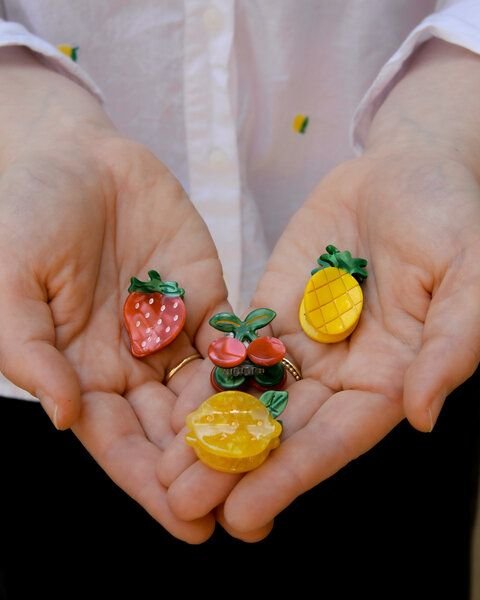 lille mus Haarklammer 'Obst'