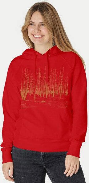 Peaces.bio - handbedruckte Biomode Damen Hoodie Woodland